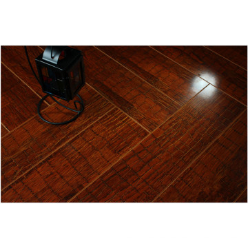 Piso laminado absorbente acústico comercial de la nuez del espejo de 12.3mm